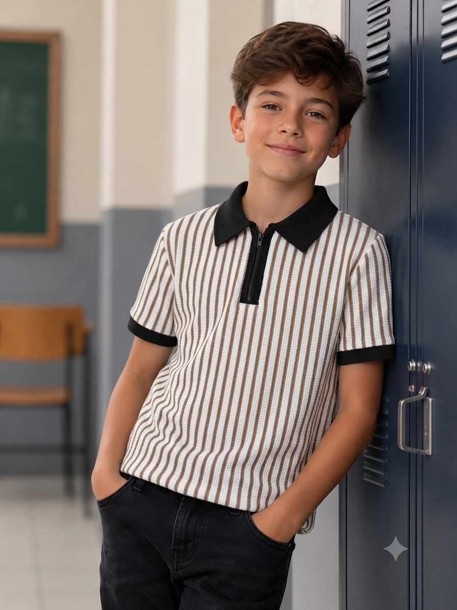 T-shirt col chemise